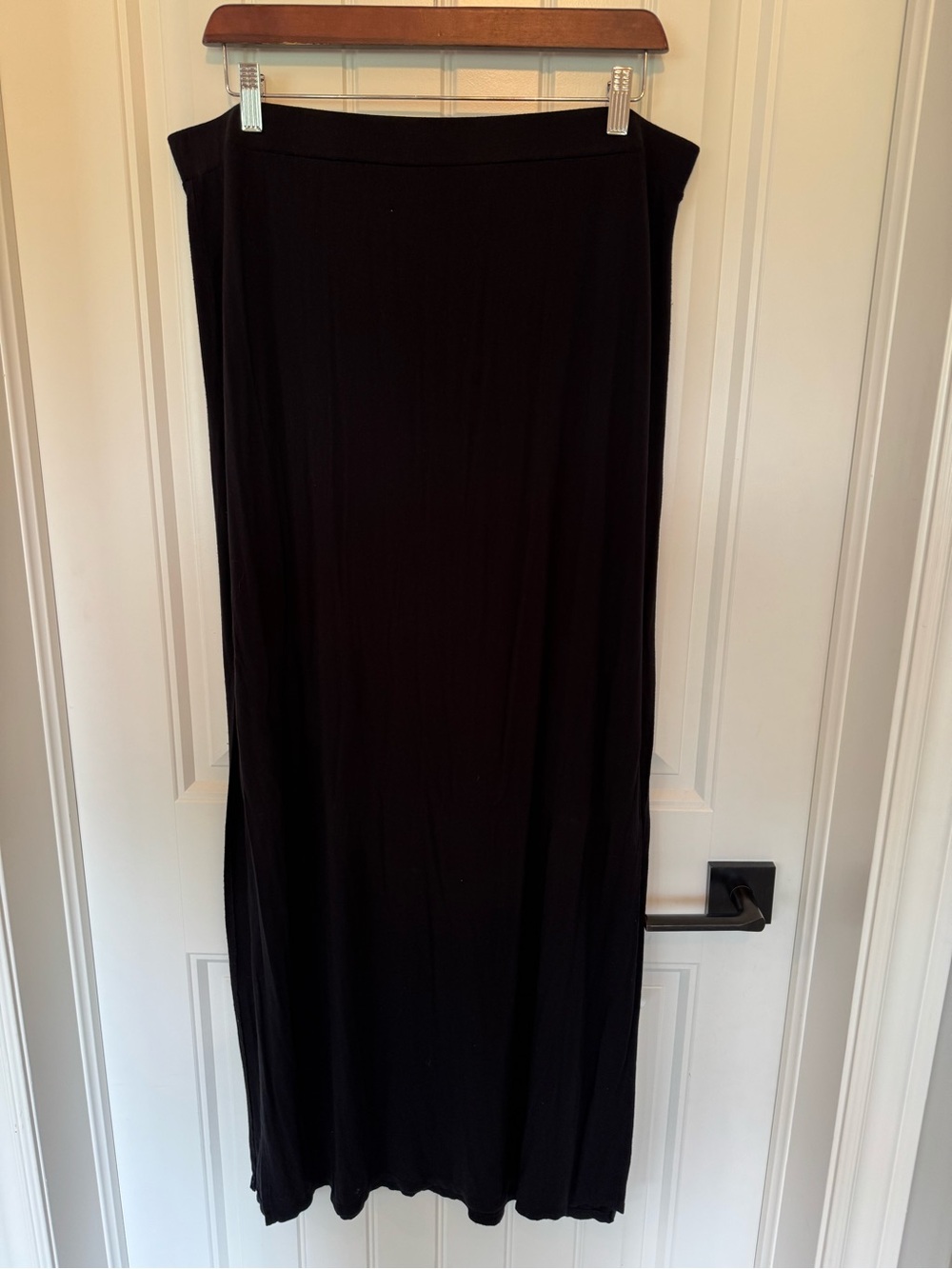 Size XL, American Eagle Outfitters Black, Double Slit Maxi Skirt